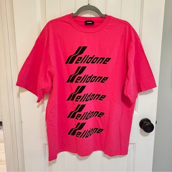 We11Done Oversized Logo Print T-shirt - Picture 5 of 13